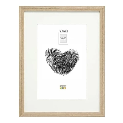 Obrázek Deknudt Frames Rámeček s paspartou přírodní barva dřeva S66KH1 P1 30 x 40 cm na obraz 20 rám obrazu dřevo MDF zavěšení obrázků