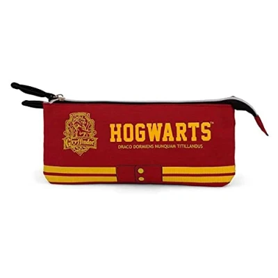 Obrázek trojitý penál Harry Potter Nebelvír Fan, vínově červený, červená, FAN