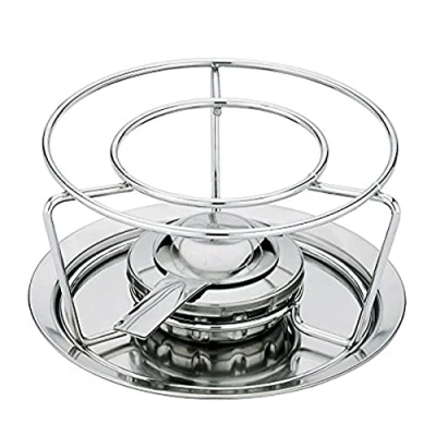 Obrázek Spring 2621405018 Swiss Eco Fondue Rechaud, ušlechtilá ocel, stříbrná, 14,4 x 27,2 29 cm