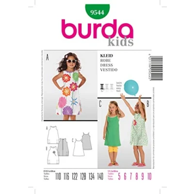 Obrázek Burda Střih 9544 šaty vel. 110 140