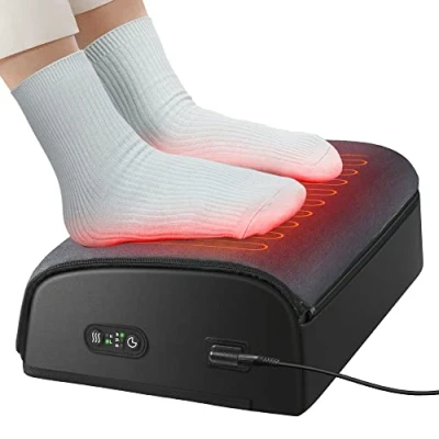 Obrázek COMFIER Opěrka nohou, psací stůl, výškově nastavitelná podnožka, ergonomická domácí kancelář, ohřívač vyhřívání dárky pro muže a ženy, vánoční