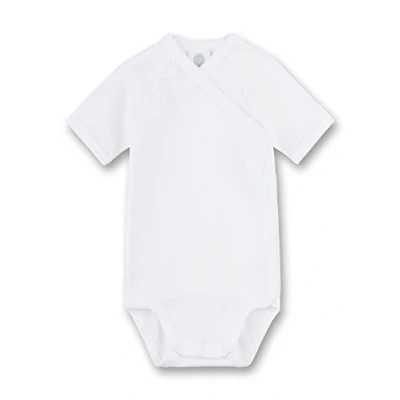 Obrázek Sanetta 302200 zavinovací body s krátkým rukávem, Basic Collection, Organic Cotton bílá 68