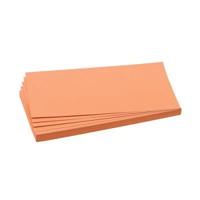 Obrázek FRANKEN Moderační karty obdélník, 205 x 95 mm, 500 kusů, prezentační ideální pro schůzky, tréninky, školení v kanceláři nebo hotelu a učitele ve školách, mapy metaplanu, oranžové, UMZ 1020 05