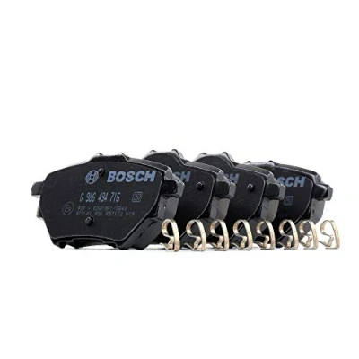 Obrázek Bosch Automotive BP1711 Bremsbeläge Hinterachse ECE R90 Zertifizierung vier pro Set, black, 0 986 494 716