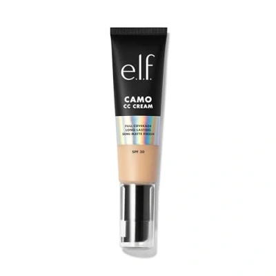 Obrázek e.l.f. Camo CC Cream, Farbkorrigierende Foundation Mit Mittlerer Bis Voller Deckkraft Und LSF 30, Vegan &amp; Tierversuchsfrei, Light 210 N, 30 g