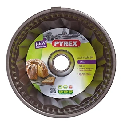 Obrázek Pyrex 8013123. 0 Asimetria Gugelhupf pečicí forma z oceli, 22 cm, hnědá