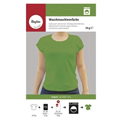 Obrázek Rayher 35021414 barva pračky, lipově zelená, Část. 25 g, textilní barvicí prostředky textilie