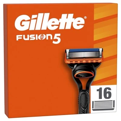 Obrázek Gillette Fusion5 Rasierklingen,16 ORIGINAL Ersatzklingen, Rasierer Klingen mit größerem Gleitstreifen für ein sanftes Gleiten und 5 eine unglaublich gründliche komfortable Rasur