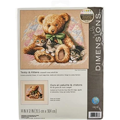 Obrázek Dimensions Zählmusterpackung mit Zählmuster, Baumwolle, beige