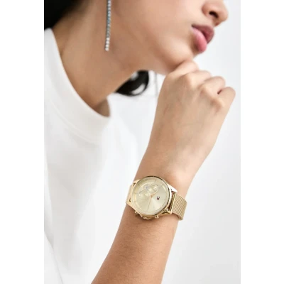 Obrázek Tommy Hilfiger Quinn Hodinky se stopkami goldcoloured, Ženy, Velikost: One Size, Gold coloured