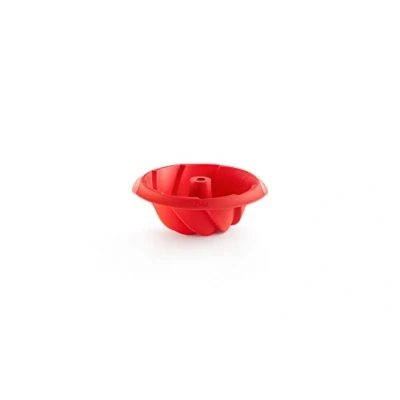 Obrázek Lékué Spiralförmige Gugelhupf Form, Silikon, rot, 20 cm