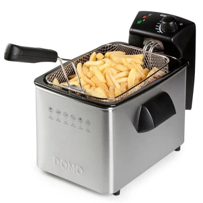 Obrázek Domo DO465FR fritéza z ušlechtilé oceli, 3000 W, 4 litry