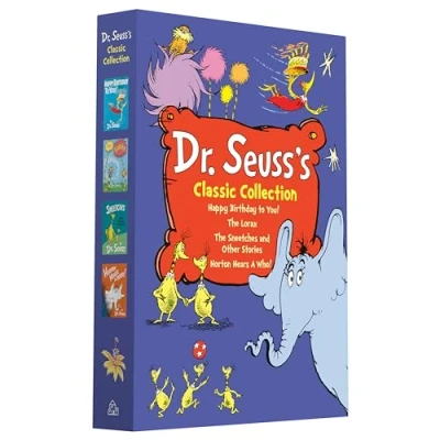 Obrázek Dr. Seuss&#039;s Classic 4 Book Boxed Set Collection: Happy Birthday to You!; Horton Hears a Who!; The Lorax; Sneetches and Other Stories (Classic Seuss)
