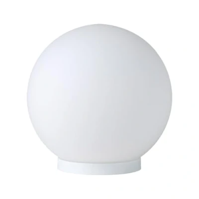 Obrázek EGLO stolní lampa Rondo, 1 plamenná lampa, na noční stolek ze skla, barva: bílá, sklo: opál matná objímka: E27, vč. vypínače