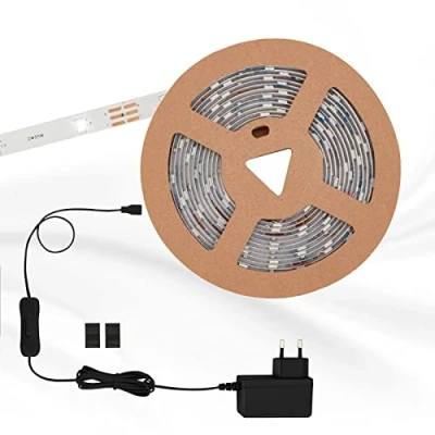 Obrázek BRILONER LED pásek 3 m s dálkovým ovládáním, barevné RGB světlo, lze zkrátit, pásek, lišta, dekorace pokoje, herní dekorace, světelná světelný osvětlení,