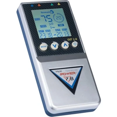 Obrázek Elektrický Stimu Lations přístroj Tesmed Max 7.8 Digital Tens/EMS elektrické Nervy A svalů stimulaci, masáž, 4 kanály, 99 různé programy