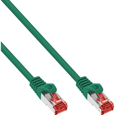 Obrázek InLine 76107G propojovací kabel, S/FTP (PiMf), Cat.6, 250 MHz, PVC, CCA, zelený, 7,5 m