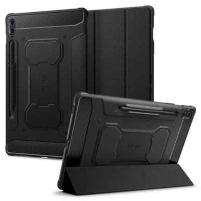 Obrázek Spigen Rugged Armor pro vyvinuto Samsung Galaxy Tab S9 FE+ pouzdro (2023) černé