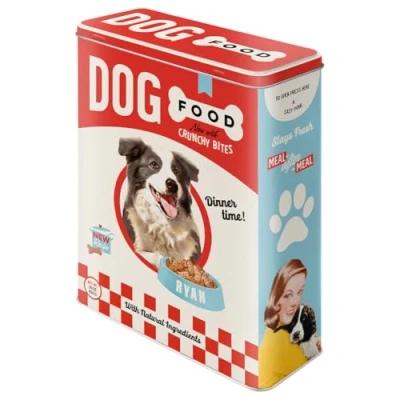 Obrázek Nostalgic Art Retro dóza na zásoby XL, 4 l, psí jídlo nápad dárek pro majitele psů, úložný box suché krmivo, vintage design
