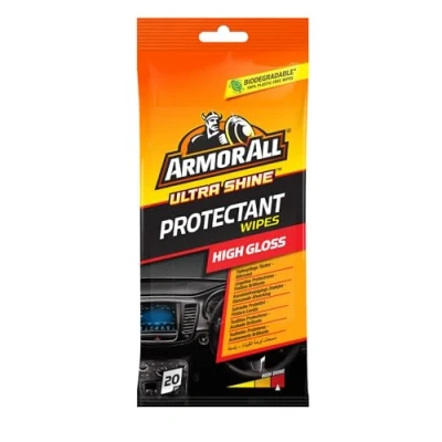 Obrázek ARMOR ALL Osušky na údržbu plastů 20 ks lesklé Dashboard Wipes Gloss Finish, 36020L