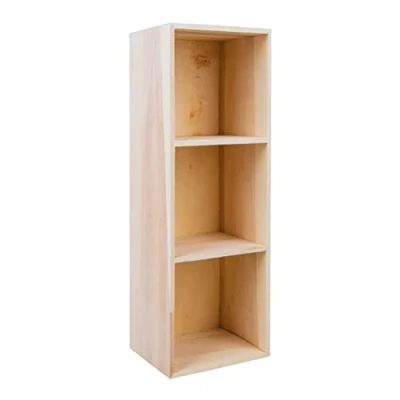 Obrázek RAYHER 62599000, otevřený úložný prostor se 3 přihrádkami, nástěnná police ze dřeva s více 32 x 11 8,7 cm, vícebarevná