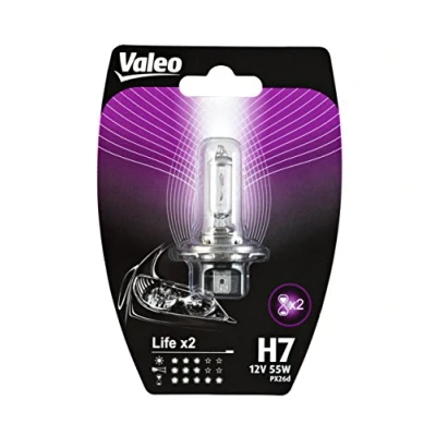 Obrázek Valeo Halogenlampen, H7 Life x2 Blister x1, 32516