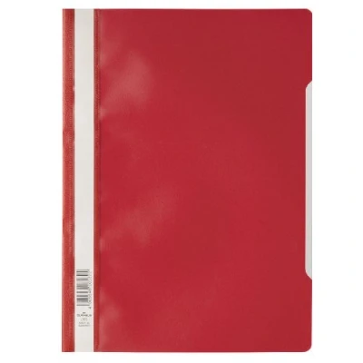Obrázek Durable Spínací pořadač A4 Standard, PP, 227 x 310 mm, červený, balení 50 ks, 257303