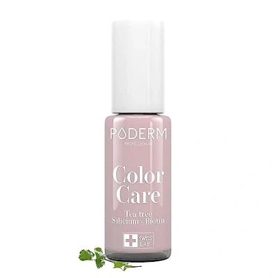 Obrázek PODERM TEEBAUM lak na nehty COLOR CARE Parma zlepšuje vzhled pro žluté nebo lámavé péče o 2 v 1 vyrobeno ve Švýcarsku