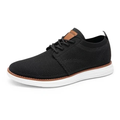 Obrázek Bruno Marc Herren Sneaker Mesh Sneakers Oxfords Leichte Schuhe Atmungsaktives Obermaterial Memory Foam Insole Außensohle,Size 42,Schwarz,GRAND 01