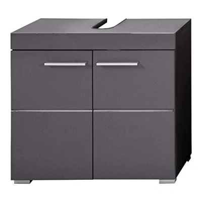Obrázek trendteam smart living Skříňka pod umyvadlo koupelna Amanda rozměry montáže (ŠxVxH) 60 x 56 34 cm barva Agave šedá vysoký lesk 139330121