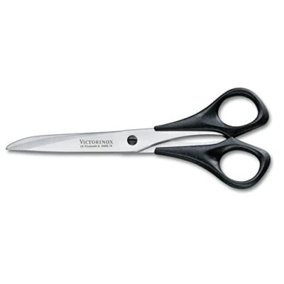 Obrázek Victorinox profesionální nůžky pro domácnost a použití, extra ostrá čepel, 16 cm, robustní plastová rukojeť, nerezová ocel, černá