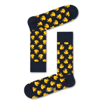 Obrázek Happy Socks Rubber Duck Sock, farbenfrohe und fröhliche, Socken für Männer Frauen, Blau (36 40)