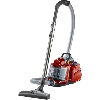 Obrázek AEG LX7 2 CR A bezsáčkový vysavač / ideální pro majitele domácích zvířat přídavné trysky + sada speciálních trysek zvířecí chlupy 750 W akční rádius 9 m 1,4l nádoba na prach omyvatelný