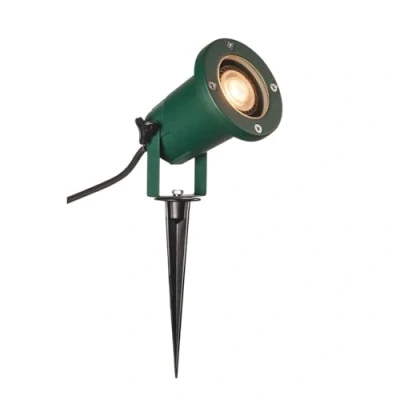 Obrázek SLV NAUTILUS XL venkovní lampa pro osvětlení zahrady, terasy, rostlin, cest, jezírka, venkovního svítidla, svítidlo IP65, GU10, 1,5 m kabel, zelená