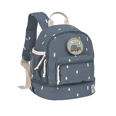 Obrázek LÄSSIG Kinderrucksack mit Brustgurt Kindergartentasche Kindergartenrucksack 27 cm, 6,5 Liter, 3 Jahre/Mini Backpack Happy Prints Dunkelblau