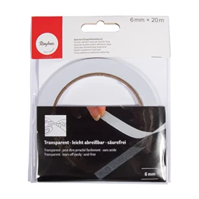 Obrázek Rayher Hobby 30068000 speciální dvojitá lepicí páska, 6 mm, t bag 20 m, vysoce transparentní