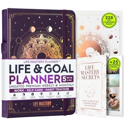 Obrázek Life Mastery Planer Eine 12 monatige Reise, um Ihre Ziele zu zerdrücken, Produktivität, Leidenschaft, Erfolg &amp; Glück steigern