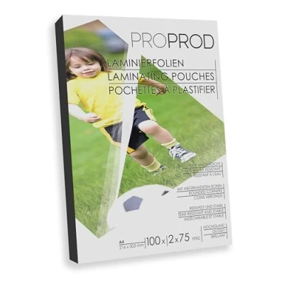 Obrázek Prop Rod Premium laminovací fólie, 100 ks, A4, 2 x 75 Mikrometrů, vysoký lesk