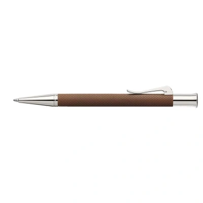 Obrázek Graf von Faber Castell 146535 otočné kuličkové pero Gilloche celokovové provedení pero, ušlechtilá pryskyřice, rhodiované, kulaté, koňaková/hnědá