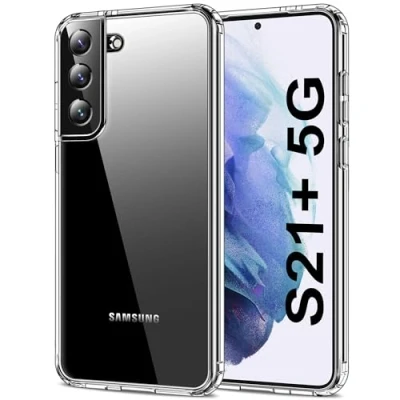Obrázek HOOMIL Crystal Clear pouzdro pro Samsung Galaxy S21+ Plus 5G 6,7 palce, nežloutnutí průhledné