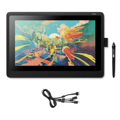 Obrázek Wacom Cintiq 16 kreativní psací displej tablet (pro skicování, ilustraci a kreslení přímo na obrazovce, s Full HD displejem (1920 x 1 080), vhodný pro Windows Mac), černý
