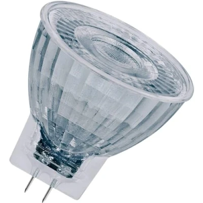 Obrázek OSRAM Stmívatelná MR11 LED reflektorová žárovka s paticí GU4, teplá bílá (2700 K), skleněné bodové světlo, 3,2 W, náhrada za 20W reflektorovou žárovku, SUPERSTAR 12 V,