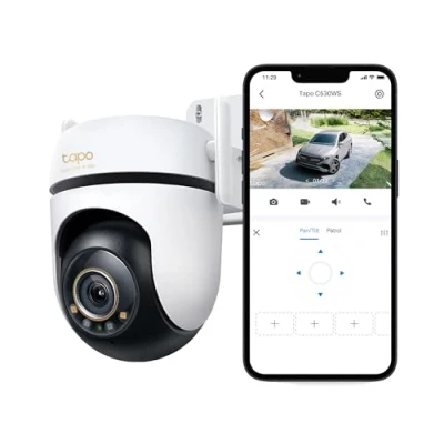 Obrázek Tapo C530WS 360 venkovní monitorovací kamera, 3K 5 MP, barva Starlight noční vidění, rozpoznání AI, sledování pohybu, WLAN nebo ethernet, microSD karta až 512 GB