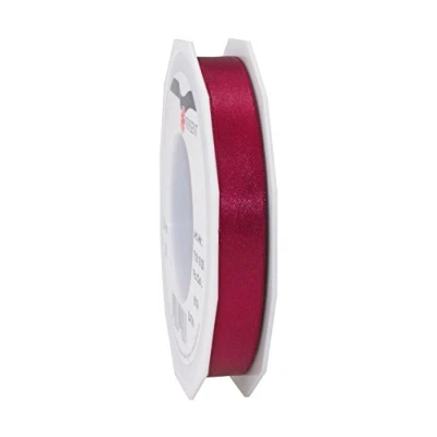 Obrázek PRÄSENT C.E. Pattberg Satin Bordeaux, 25 m Satinband zum Einpacken von Geschenken, 15 mm Breite, Geschenkband Dekorieren &amp; Basteln, Dekoband, Anlass