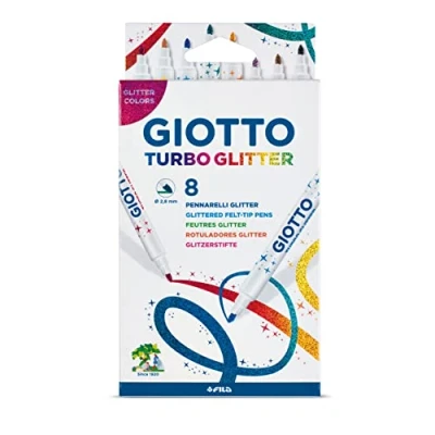 Obrázek Fixy Giotto 4258 00 Turbo Glitter, pouzdro, sada 8 ks, různé barvy, Barva