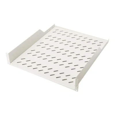 Obrázek DIGITUS Professional DN 19 TRAY 2 55 police pro pevnou montáž do 19&quot; skříní nosnost 25 kg od 800 mm hloubka skříně 2HE barva šedá