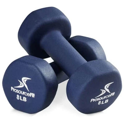 Obrázek ProsourceFit Neoprene Dumbbell Coated for Non Slip Grip, 8 lb