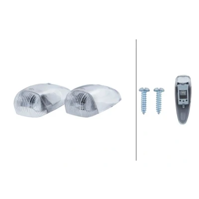 Obrázek HELLA 2PF 001 638 011 Polohové světlo hraniční halogen 12/24V nástavba/šroubové připojení SAE/CCC/ADR/GGVS Barva světelného panelu: čiré pravá/levé množství: 2