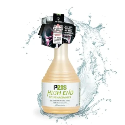Obrázek DR. WACK Čistič ráfků P21S High End 750 ml ráfky sprej s gelovou recepturou a aktivním indikátorem rychlé šetrné čištění pH neutrální biologicky odbouratelný vysoce kvalitní péče o auto