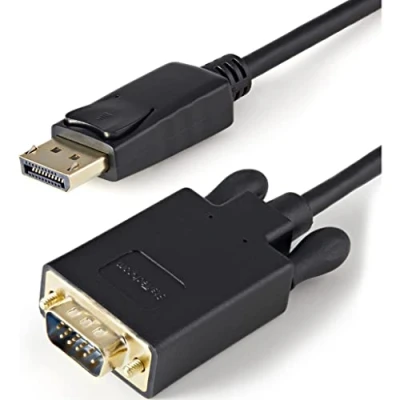 Obrázek StarTech.com 91 cm DisplayPort na VGA kabel konvertor monitoru 1.2 1920 x 1200 černý (DP2VGAMM3B)